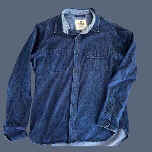 Chrome Industries American Made Wyatt Denim Work Shirt - Large